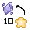 10 Star Shard --> 1000 Fein